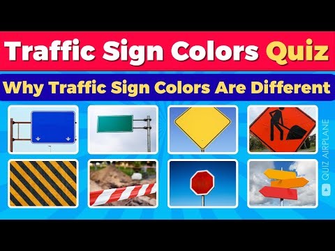 Traffic Sign Board Color Quiz | Quiz Plane | Ultimate Road Sign Quiz 2026 #road #trafficrules