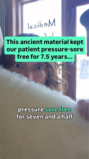 This ancient material kept our patient pressure-sore free for 7.5years...