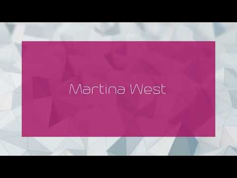 Martina West - appearance