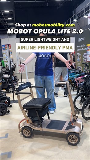 MOBOT OPULA Lite 2.0 – MOST LIGHWEIGHT AND AIRLINE-FRIENDLY 4 WHEELS MOBILITY SCOOTER! ✔️ Weighs only 18kg ✔️ LTA-compliant with Safety Mark charger ✔️ Airline / MRT / Bus / Car friendly ✔️ Auto-braking system (even on slopes) ✔️ Power Drive Technology for smooth performance ✔️ Quick & easy folding design ✔️ Adjustable armrests & handle ✔️ Front & rear lights signal lights ✔️ Anti-tip wheels for extra stability 📍 Experience the OPULA Lite 2.0 at MOBOT showrooms or discover more here: https://ww