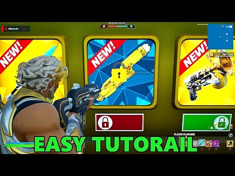 GOD MODE MINIGUN LOCATION | SECRET CODE CRAZY RED VS BLUE 2898-7886-8847 FORTNITE