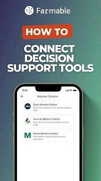 How to connect decision support tools - #farmable
