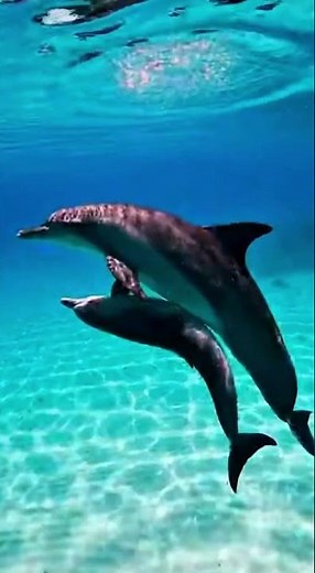 🐬💙 Caribbean Dolphins: Synchronized Ballet in Crystal Waters | 4K Ocean Therapy #dolphinsquad