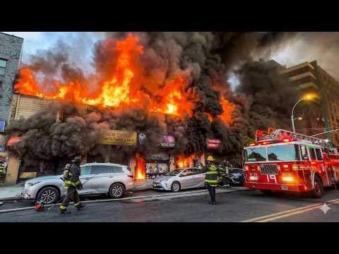 10 Intense Blaze Incidents And Heroic Firefighter Rescues | Helmet Cam POV!