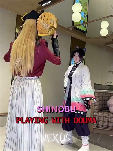 BRO LOST 6 CRORES 💖💀 ..!! #cosplay #demonslayer #shinobu #douma #viral