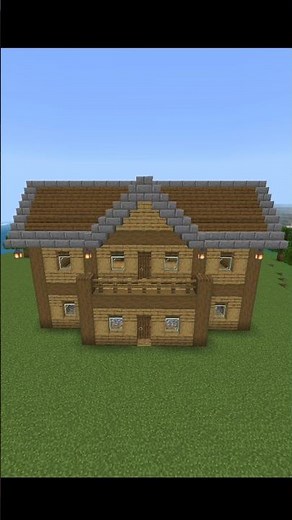 Small Starter House In Minecraft Tutorial Timelapse #minecraft #shorts #asmr