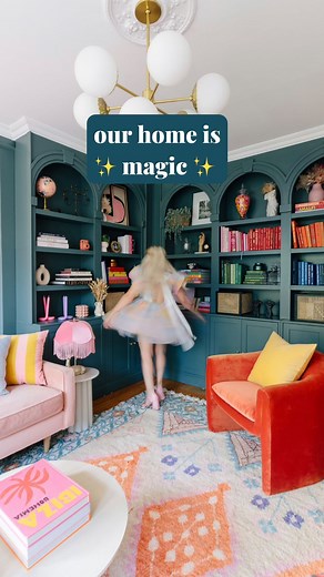 dream loft studios on Instagram: "welcome to our colorful, whimsical home ✨🩵🦋🎀 which room is your favorite?"