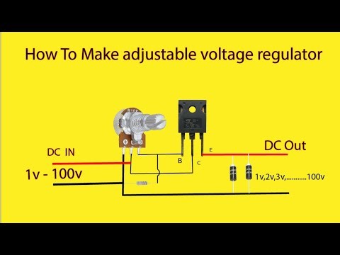 #How to make adjustable voltage regulator using MOSFET