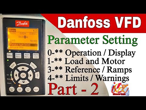 Part-2 | Danfoss VFD parameter setting | VLT Automation Drive Parameter setting