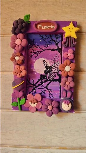 🥰💖Turn Foam Clay into Art 🎨 Adorable DIY Photo Frame