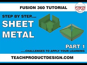 FUSION 360- How to create sheet metal parts- what is a FLANGE? How do you create them?