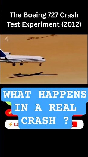 The Boeing 727 Crash test Experiment (2012) #shorts