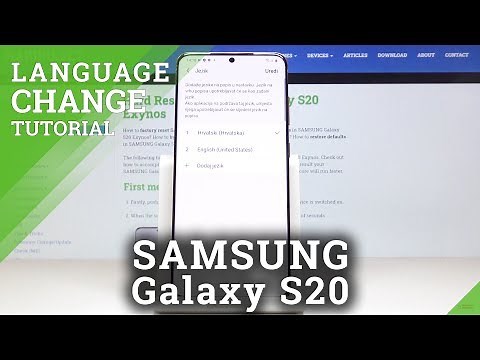 How to Change Language on SAMSUNG Galaxy S20 – Language Settings