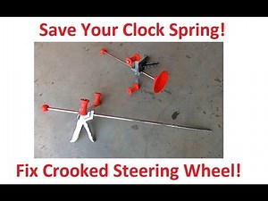 Using a Steering Wheel and Brake Lock Tool for Alignment and Steering Rack Replacement