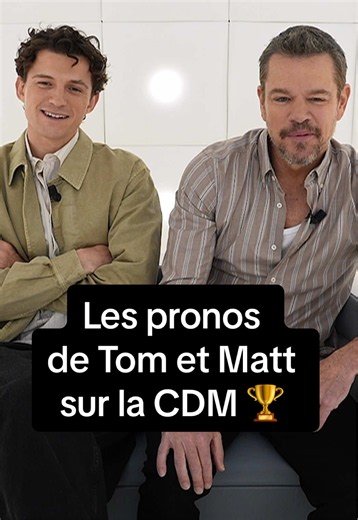 Argentine, Angleterre, France… Les pronos de Tom Holland et Matt Damon sur les futurs champions du monde ⚽️🏆 #mattdamon #tomholland #interview #worldcup #fyp