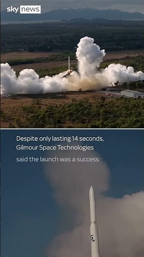 First Australian-made rocket crashes 14 seconds into launch