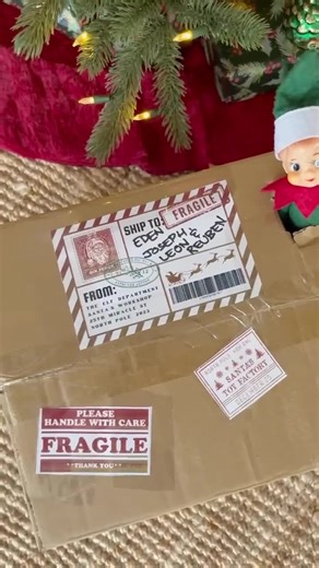 Printable Christmas Elf Postage Labels | Santa's Shipping Mail Box Tags (digital Download) - Etsy