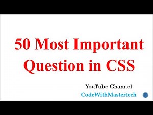 Top 50 CSS MCQ's Questions and Answer (English & Hindi)