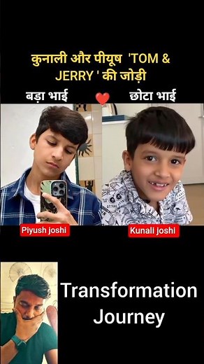 Piyush joshi & Kunali joshi 💯✅ age transformation journey// #piyushjoshi #kunalijoshi #vlog #viral