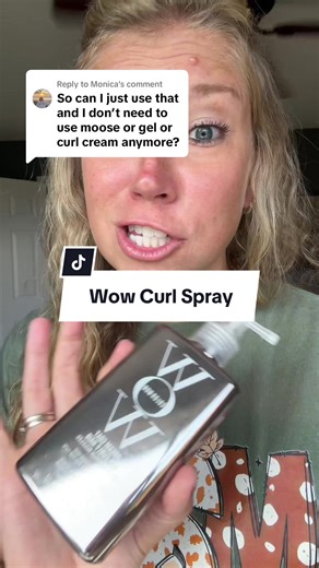 Replying to @Monica You asked if this curl spray replaces mousse, gel, or curl cream—and the answer is YES 🙌 This WOW spray is lightweight but powerful, giving you frizz-free definition without the crunch. It works on its own, so you can simplify your routine and still get soft, bouncy curls that last. No more layering on a ton of products—just spray, air dry (or diffuse), and go. ✨ #WOWCurlSpray #CurlyHairRoutine #FrizzFreeCurls #AirDryCurls #curlyhair