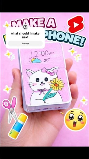 DIY Paper Phone 📱 | Cute Paper Mobile Craft | Easy Craft #Shorts
