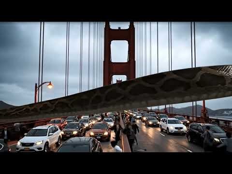 GIANT Python Attack the Golden Gate Bridge | #shorts