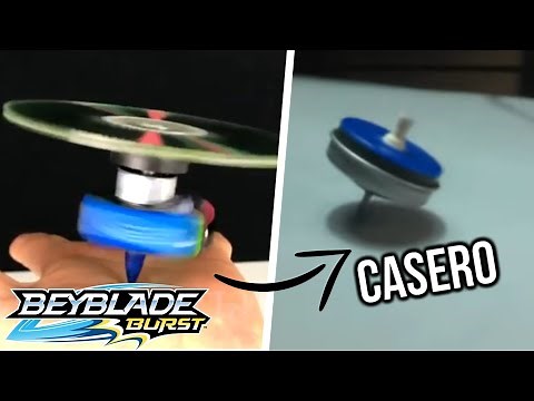 COMO HACER UN BEYBLADE CASERO! Reacción - Beyblade Burst