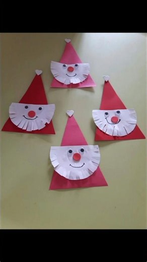 Santa Claus Art Drawing | Easy Christmas Art for Kids #shorts