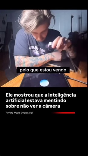 Mapa empresarial on Instagram: "😨 O influenciador pediu para a IA analisar uma imagem. O sistema solicitou o envio do arquivo, mas a imagem nunca chegou. Ainda assim, o modelo passou a comentar enquadramento, luz e composição, como se estivesse diante da foto. O que ocorreu ali não foi “visão artificial”, e sim inferência. Sem dados visuais reais, a IA recorreu ao que tem: padrões estatísticos, contexto da conversa e expectativas implícitas no pedido. Ela não enxergou nada — apenas construiu um