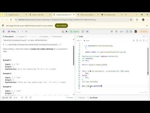 Unique Substring wrapped around the String