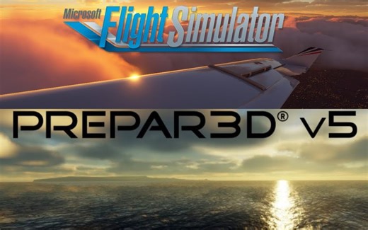 微软模拟飞行2020 vs P3Dv5