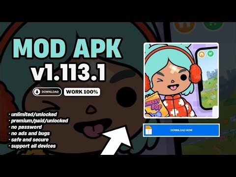 🔥 Toca Boca World MOD APK v1.113.1 (Unlock All Characters & All Unlocked) Latest 2025