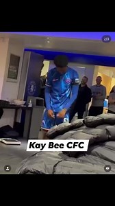 Sam Rak-Sakyi dancing in the changing room after his debut yesterday 🤣💙 | Kay Bee CFC