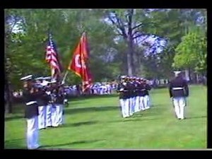 USMC 21 Gun Salute And Taps At The Vietnam Memorial 1990