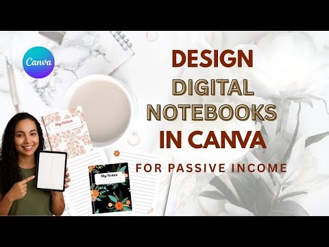 Make Money Selling Digital Notebooks! Easy Canva Tutorial