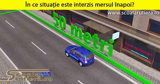 Chestionare DRPCIV cat B: Mersul înapoi este interzis: