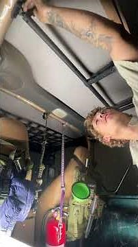 DIY rifle rack for jeep wrangler finished! Can be installed less than two minutes#jeep #diy #custom