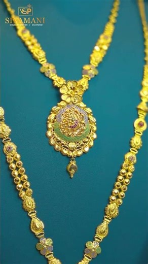 Traditional Gold Pendant Necklace ✨💛 | Bridal Gold Design