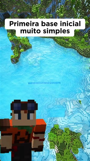 Como construir uma base inicial #fyp #minecraft