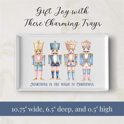 Christmas Serving Trays, Festive Holiday Decor for Seasonal Gatherings, Gift Ideas for Friends & Family - Etsy