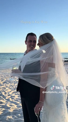 What it looks like to elope in the beautiful Key West, FL ✨🤍 #elopement #elope #keywest #wedding #weddingplanner