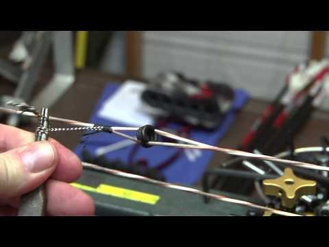 Serving a peep sight in your string