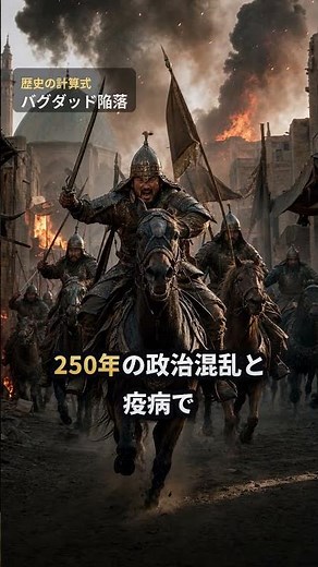 バグダッド陥落1258年、虐殺100万人という数字の矛盾 #Shorts