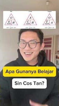 Buat yang nanya apa gunanya belajar Sin Cos Tan. #belajarsemenit