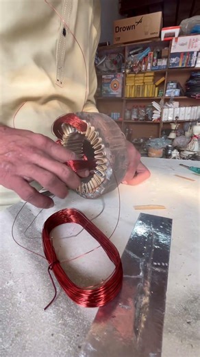 How to make washing machine motor rewind new technique idea #shortsfeed #shorts #foryou ￼