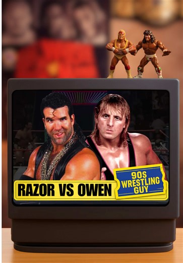 IC Gold on the Line: Razor vs Owen WWF Intercontinental Title Match Razor Ramon (C) vs Owen Hart WWF RAW 1995 #WWF #WWE #WWERaw #RazorRamon #OwenHart