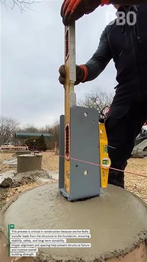 How Anchor Bolts Are Perfectly Set in Concrete Foundations