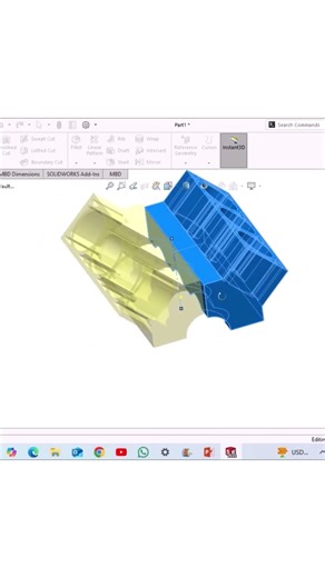 Engine Block #solidworkstutorial #solidworks #engine #block #cad #automobile #cadsoftwaretutorial