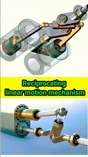 Reciprocating Motion Mechanism।automotive engineering design। #shorts