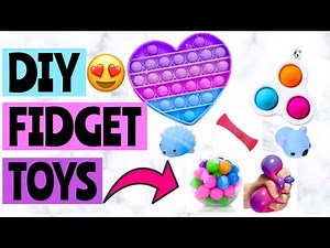 10 DIY FIDGET TOYS IDEAS! Viral TIKTOK DIY Fidget Compilation | How to make Fidget Toys EASY, Pop It